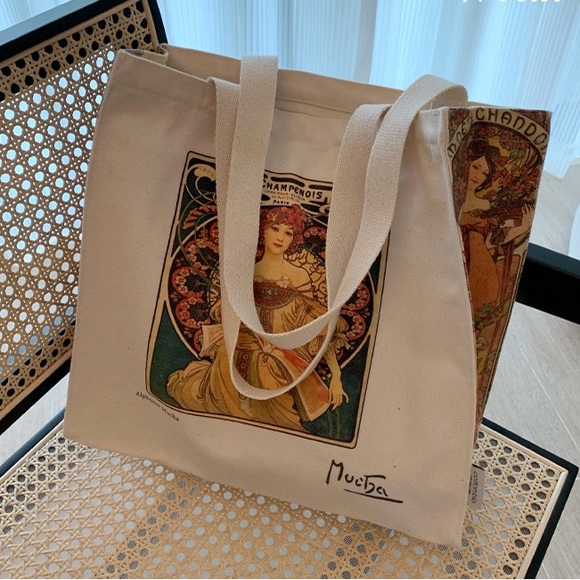 Alphonse Canvas Tote Bag (Spring Sale) - Picture 4 of 9